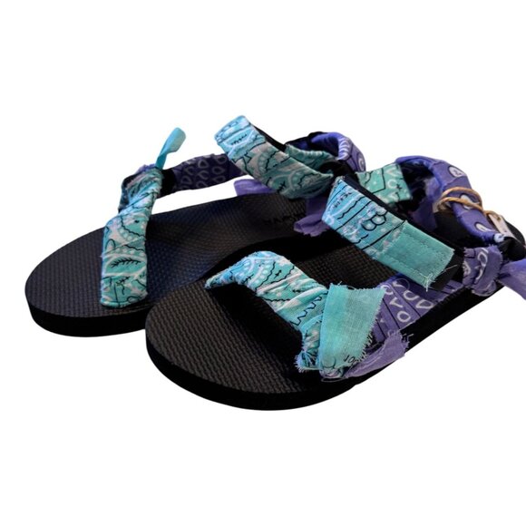 Arizona Love Violet Sandals Size 8 EU 38 Fabric Design Straps NWOB - Picture 8 of 10